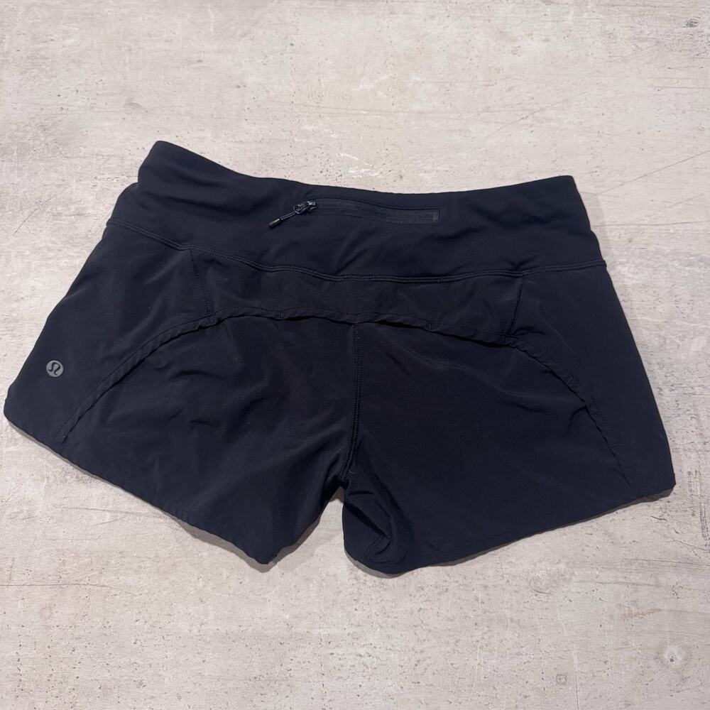 Lululemon Run Times Short II 2.5” Black | SIZE 6 Running Shorts - Picture 5 of 10